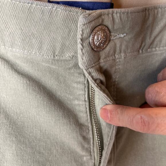 Democracy Pants Womens Size 14 Light Sage Green Corduroy Ab Solution Fall Wear - Picture 9 of 15